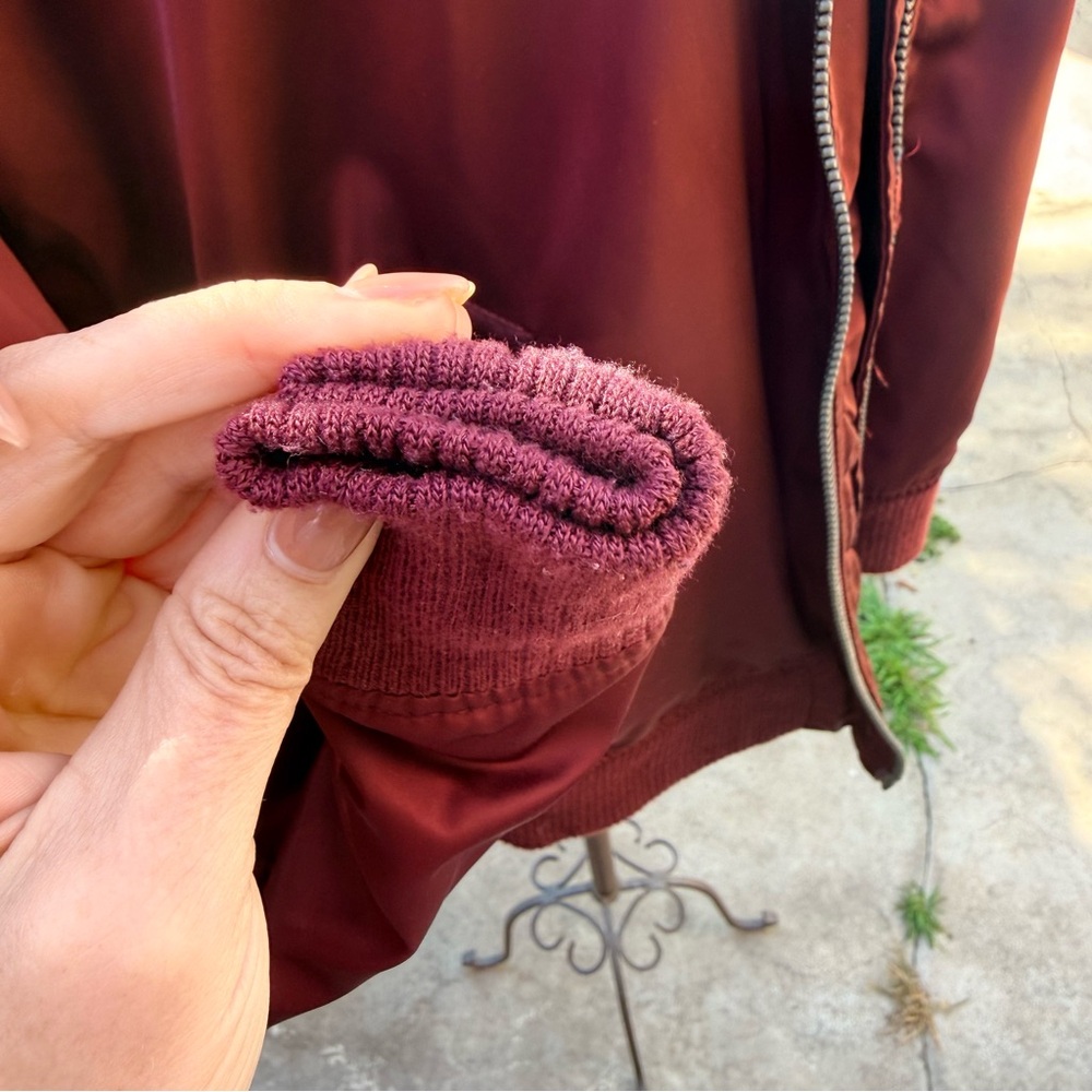 Members Only Burgundy Bomber Jacket - Picture 5 of 16